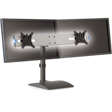 Innovative Office Products Free Standing Monitor Mount w/ Dual Switch Bracket To Accommodate Two 9109SWITCHS104